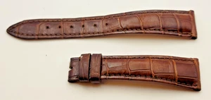 OEM Patek Philippe Montre Cuir Marron Sangle 19/14mm 75 + 113mmr Patek Calatrava - Picture 1 of 2