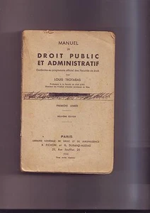 droit public et administratif - louis trotabas - premiere année - Picture 1 of 4