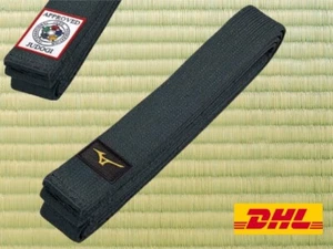 Kuro Obi Mizuno Judo  Black Belt Made in Japan IJF Official Patch Approval  DHL - Picture 1 of 3