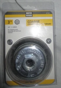 Master Mechanic 3" Kurs gecrimpte Draht Tassenbürste 307199. 5-8"-11 Dorn - Bild 1 von 5