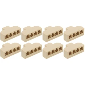 2 Count Telefon-Splitter Splitter-Anschlüsse Für Telefonleitungen - Afbeelding 1 van 12