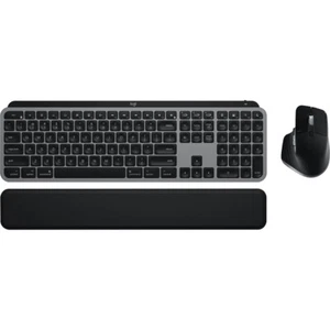 Logitech MX Keys S Combo for Mac, Wireless Keyboard, Mouse, Palm Rest - Grey - Picture 1 of 12