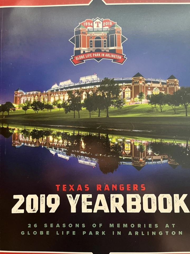 2019 TEXAS RANGERS YEARBOOK MLB PROGRAM ANNIVERSARY! 2023 WORLD SERIES SHIPS NOW - Image 1 of 1