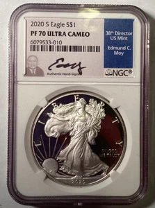 2020 Silver Eagle, PF70 Ultra Cameo - Picture 1 of 2