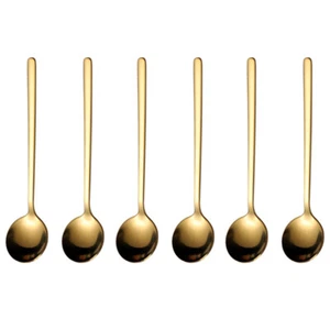 6 Pcs Stainless Spoon Kitchen Gadget Stir Spoons Child - Picture 1 of 12