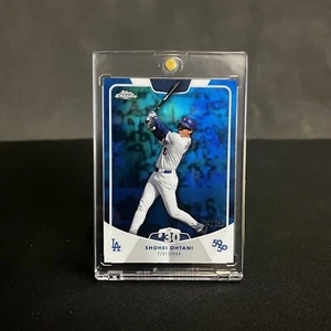 Shohei Ohtani 50/50 /150 2024 Topps Chrome Home Run #30 Blue Color Match Dodgers - Picture 1 of 2
