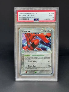 Pokemon Scizor EX Unseen Forces Holo PSA 9 MINT #108 - Graded Card English - Picture 1 of 2