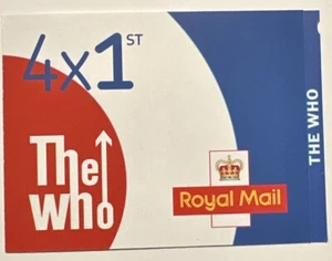 THE WHO - 4 x 1ST CLASS LETTER - STAMP BOOKLET - ISSUED 24 OCTOBER 2024 - Picture 1 of 5