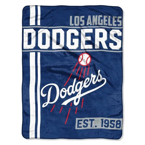 Los Angeles Dodgers MLB Northwest 46"x60" Walk Off Micro Raschel Throw Blanket Cover