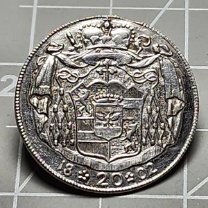 Crucero de plata 1802 austriaca 20 botón moneda Salzburgo - Imagen 1 de 3