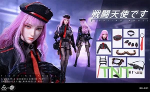 In Stock POPTOYS BG-001 1/6 Battle Angel Black Fire Mirabelle Rose Action Figure - Picture 1 of 13