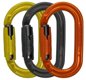 DMM Ultra O 3 Pack Locksafe 3-Stage Oval Carabiner Lime,Grey,Orange A327-P3A - Picture 1 of 1