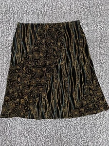 Coldwater Creek Midi Skirt Colorful Mixed Print Artsy size XXL (2X) Career - Picture 1 of 7
