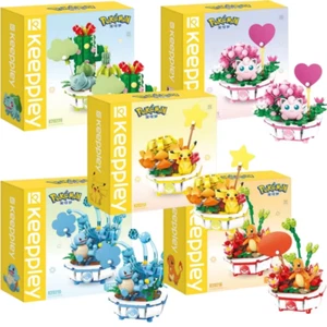 Anime Pokemon Building Block Figures - Pikachu, Charmander, Squirtle Decor - Picture 1 of 14