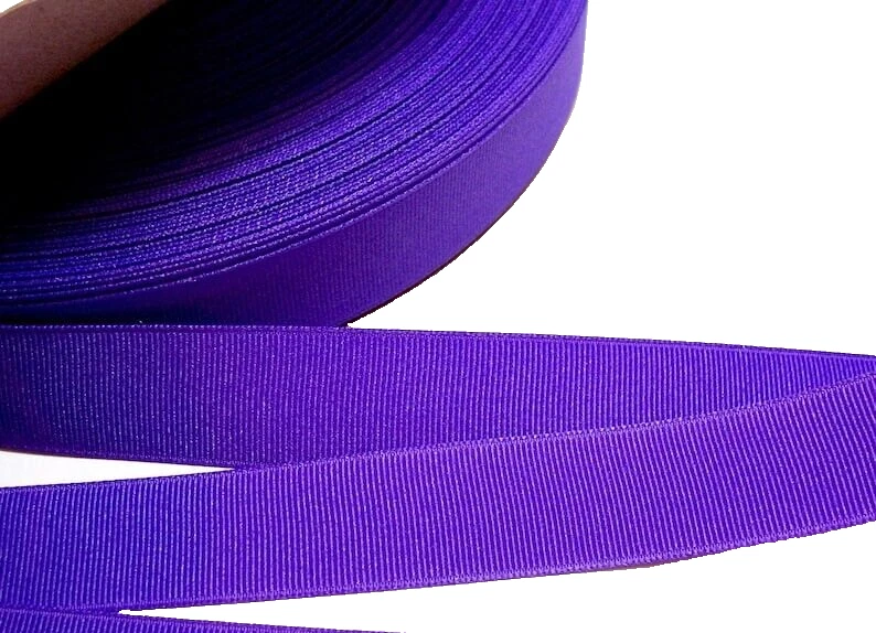 Purple Grosgrain Ribbon 7/8 inches yards Schiff Brand Polyester Crafts B6