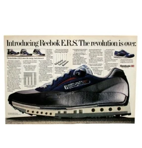 Vintage 1988 Reebok ERS sneakers poster print ad advertising kicks shoes 80s - Picture 1 of 9