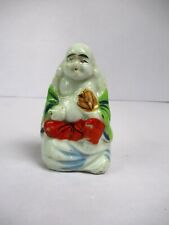 Antique Porcelain Figurines Statue Miniature Buddha Happy Laughing God Rare "F80