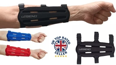 Legend Archery XT Short Armguard Added Padding Ventillated Large Buckles Elastic - Image 1 of 4