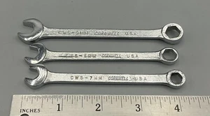 3 Cornwell Metric Combination Wrenches CWS-7mm, CWS-8mm, CWS-9mm 6-point Set Lot - Picture 1 of 2