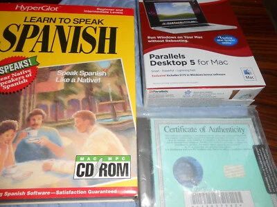 Software Grab Bag—MAC Learn to Speak Spanish, Certified and Parallels Desktop 5 - Image 1 of 3