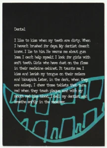 GoCard Advertising Postcard Dirty Teeth Fetish Strange pid - Picture 1 of 3