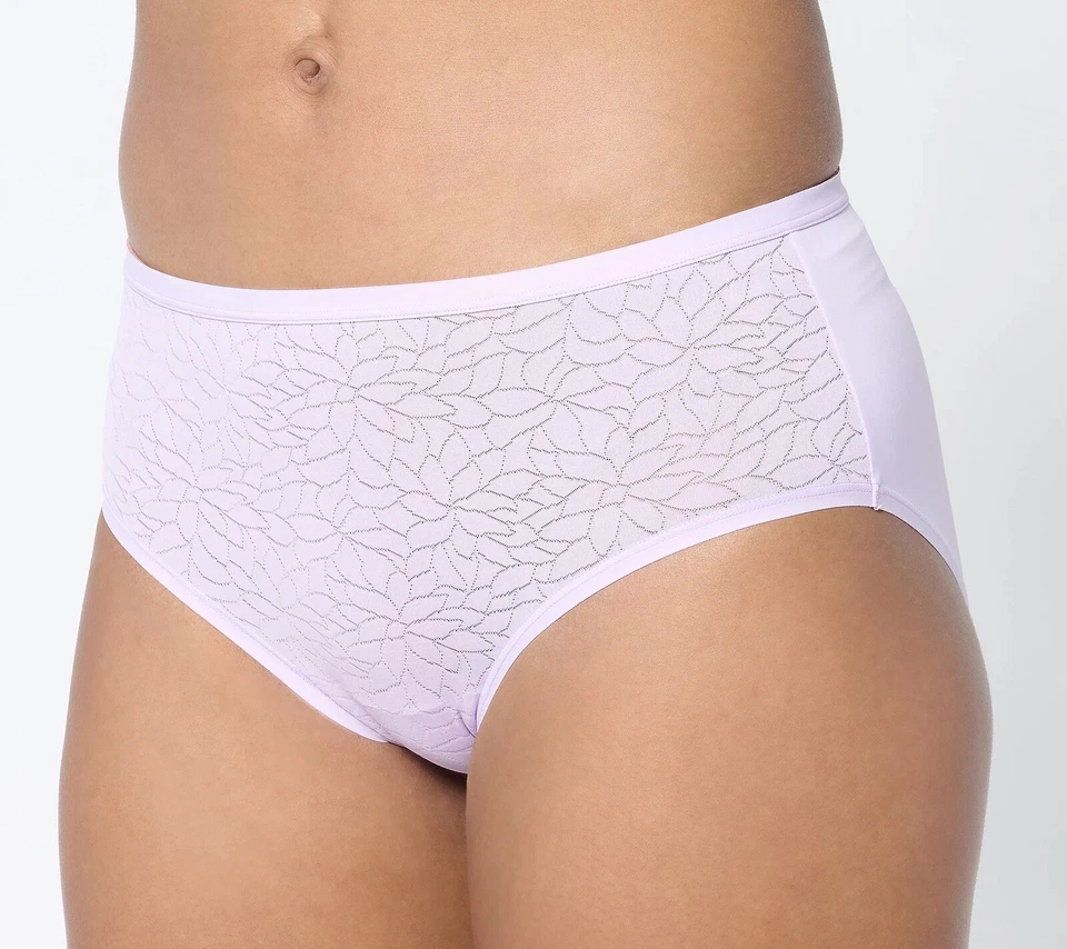 Cuddl Duds Sz 1X Softest Stretch Jacquard & Micro Hipster Briefs-3 Pack A640980 - Image 1 of 3