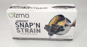 Kitchen Gizmo Snap 'n Strain Pot and Pasta Strainer Adjustable Silicone Clip On - Picture 1 of 4