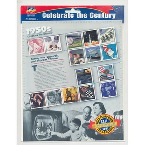 Celebrate the Century 1950s - US Postage Stamp Sheet Unopened/MINT/NH - Picture 1 of 2