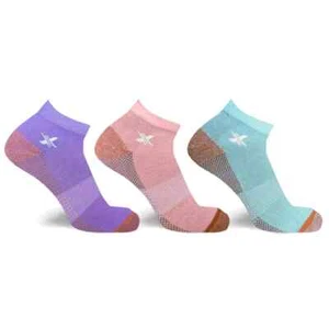 3-Pair Ankle Socks Copper Infused Anti-Fatigue Compression Unisex L/X-Large New - Picture 1 of 4