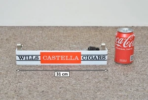 beleuchtetes altes Ladenschild Werbung WILLS CASTELLA ZIGARREN - VERSANDKOSTENFREI - Bild 1 von 6