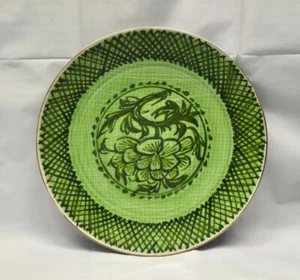 Japanse Gold Imari Plate Green Glaze 6 Marks 11 Inch  - Picture 1 of 24