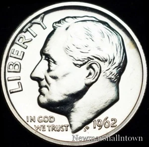 1962  Roosevelt Mint Proof Dime  (Raw Coin) - Picture 1 of 2