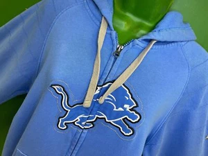 Chaqueta con Sudadera con Capucha NFL Detroit Lions Majestic de la Vieja Escuela Cosida con Cremallera Completa Para Mujer Me - Imagen 1 de 8