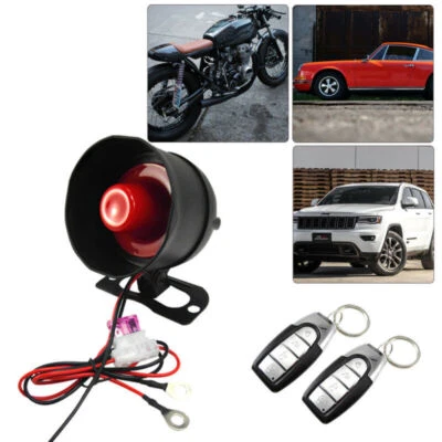 Universal 2 Remote Keyless Car Burglar Protect Anti-theft Alarm Security System - Image 1 of 4