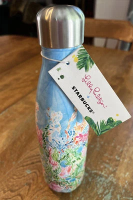 Botella hinchada Starbucks Lilly Pulitzer Siren's Calling edición limitada nueva con etiquetas Foto 1 de 4