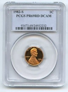 1982 S 1C Lincoln Cent Proof PCGS PR69DCAM - Picture 1 of 1