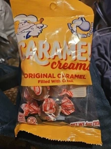 Caramel Cremes Goetze Original  Soft Chewy Vanilla Cream Center 4oz  - Picture 1 of 2