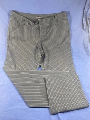 Daisy Fuentes Moda Slack размер 12 черный. полоски на булавках. черный и серый - Изображение 1 из 4