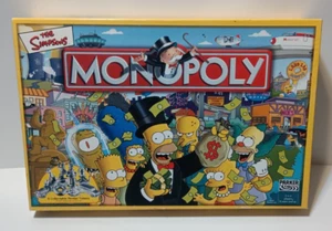 Vintage 2001 Parker Brothers Monopoly The Simpsons Edition Complete - Picture 1 of 6