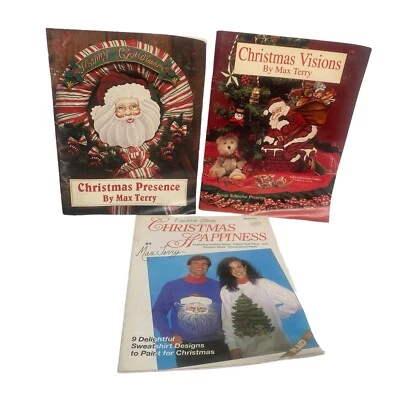 Lot of 3 Max Terry Christmas Tole and Decorative Wearable Art Painting Books - Image 1 of 4