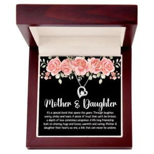 To My Mom, Mother Daughter Necklace, Mom Gift, Mother's Day Gift, Daughter Gift - Picture 1 of 3