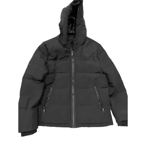 DKNY Black Puffy Parka Jacket Mens M - Picture 1 of 4