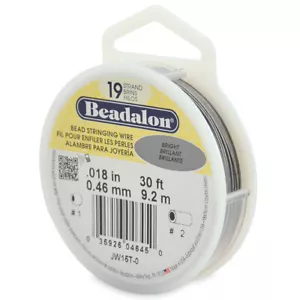 Beadalon Stringing Wire 19-Strand.018" Bright Colour 30ft Jewellery&Beading Tool - Picture 1 of 3