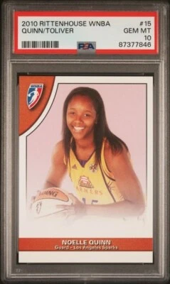 2010 Rittenhouse WNBA Noelle Quinn/Kristi Toliver PSA 10 Los Angeles Sparks - Image 1 of 2
