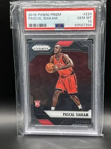 2016 Prizm #220 Pascal Siakam Toronto Raptors RC Rookie Card PSA 10 GEM MINT - Picture 1 of 2