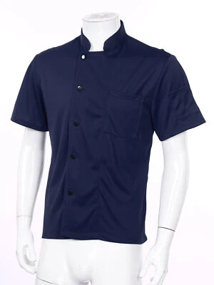 Unisex Mens Womens Chef Cooking Uniform Jacket Coat Restaurant Kitchen Workwear - Image 1 of 3