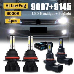 LED Headlight Bulbs Hi/Lo Fog Light 6000K For 2003-2005 Dodge Ram 1500 2500 3500 - Picture 1 of 11