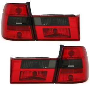 Tail lights red black left right for BMW 5 Series E34 Touring station wagon 1991-1997 - Picture 1 of 3
