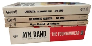 Ayn Rand Lot Of 4 Vintage Signet Books Manifesto Capitalism Anthem Fountainhead - Bild 1 von 5