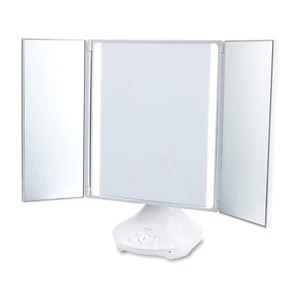 iHome Kosmetikspiegel mit Beleuchtung, kabellosem Lautsprecher und USB-Aufladung - Bild 1 von 8